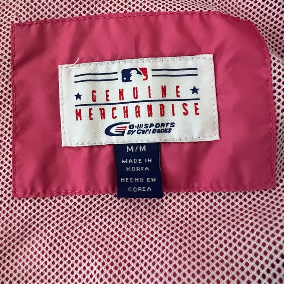 Girls NY Yankees New York Yankees Short Sleeve Windbreaker Pink M 8/10 - Picture 10 of 10